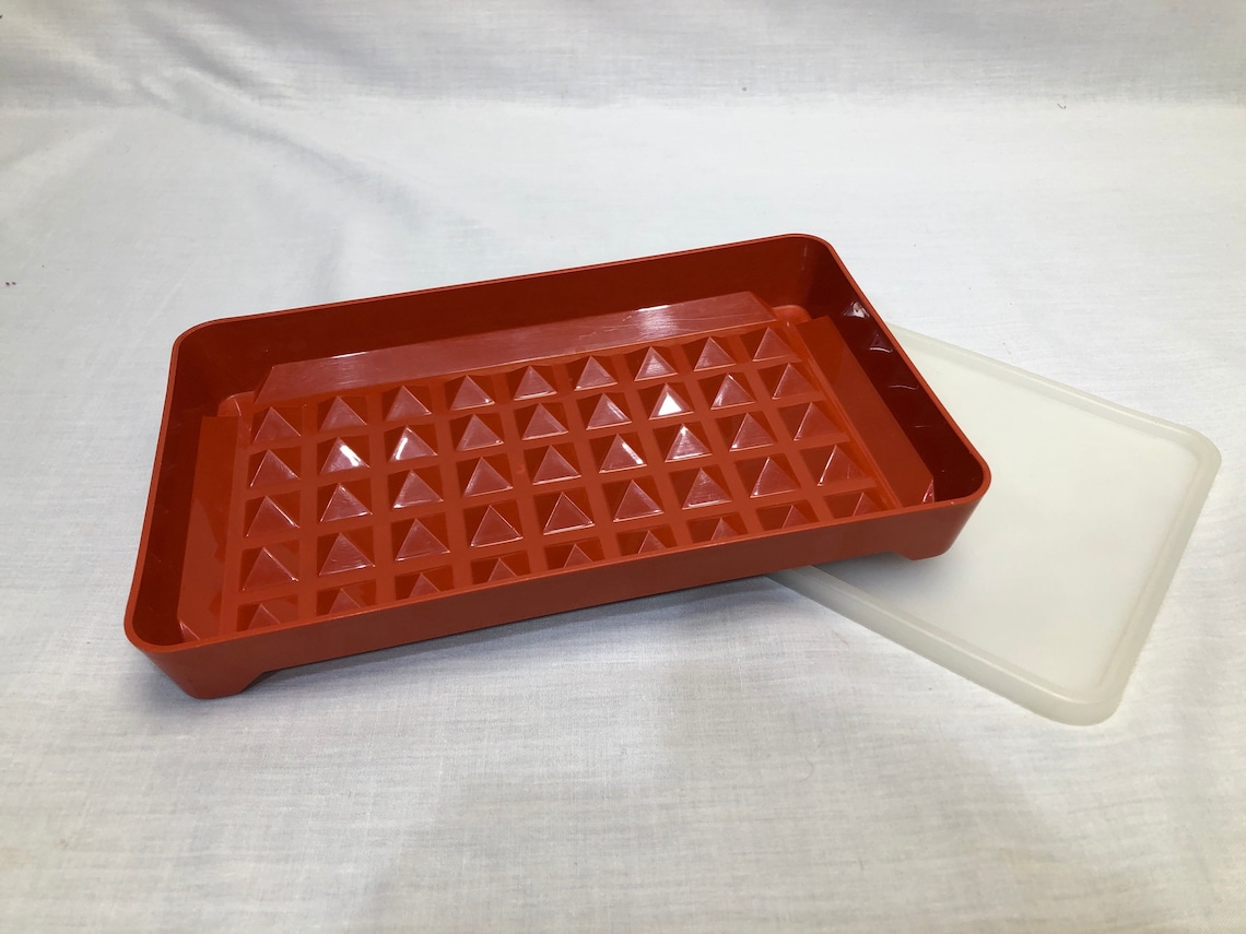 Vintage Tupperware Bacon Keeper, Hot Dog Keeper, Cold Meat Keeper