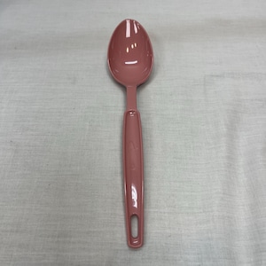 Vintage Ekco pink solid spoon, retro spoon, serving spoon, serving ware, cooking utensil