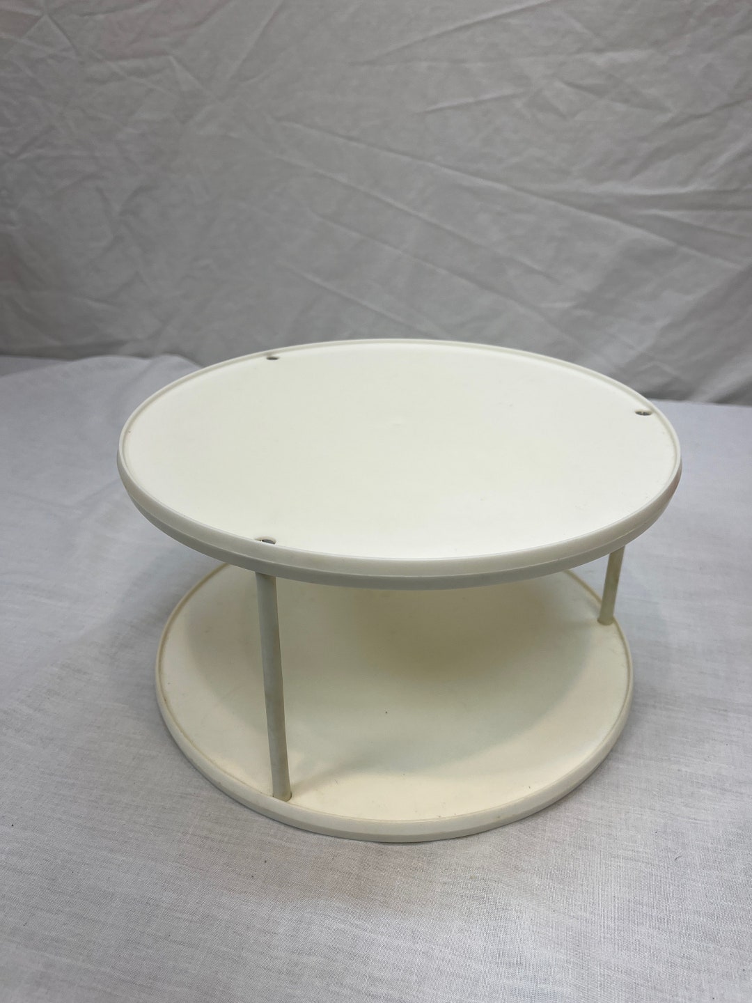 Vintage Rubbermaid Lazy Susan Turn Table White Lazy Susan 2 Etsy