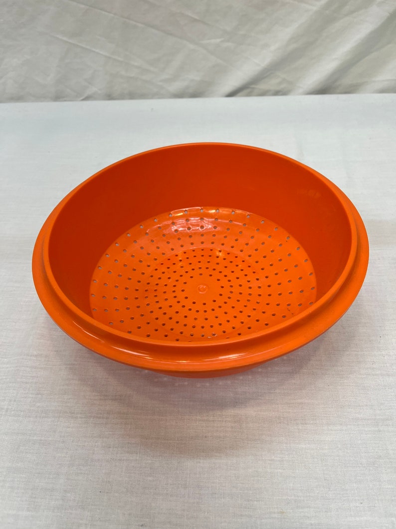 Vintage Fresco Strainer Colander Large Strainer Orange Etsy