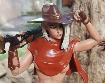 ashe overwatch statue