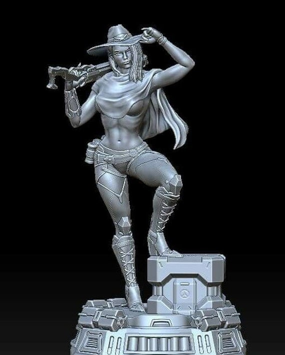 ashe overwatch statue