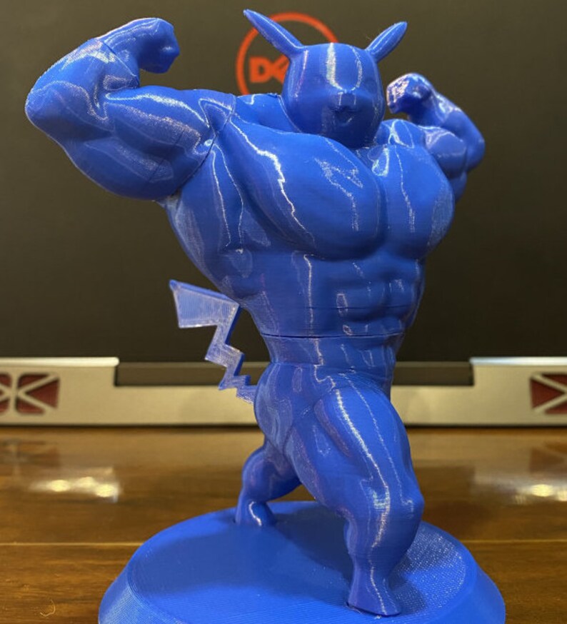 15cm Ultra Swole Pikachu Amiibo Pokemon 3D Printed 6 inches | Etsy