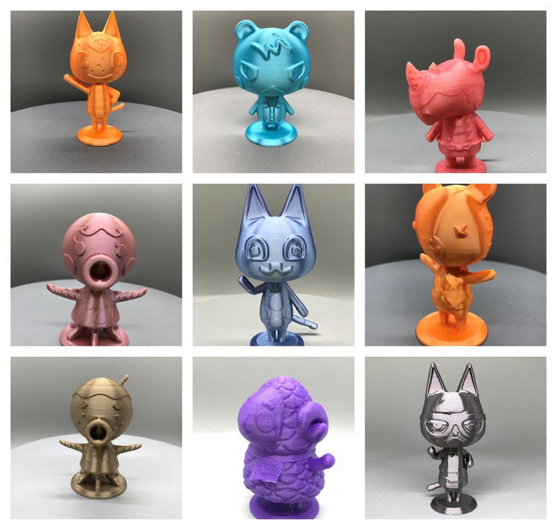 Selection 3 Animal Crossing New Horizon 3D Printing Etsy
