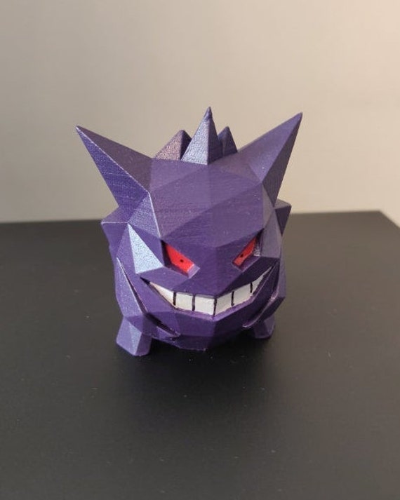 Gengar Low-poly Model Figure Pokemon 3D Inches/10 - Etsy Finland