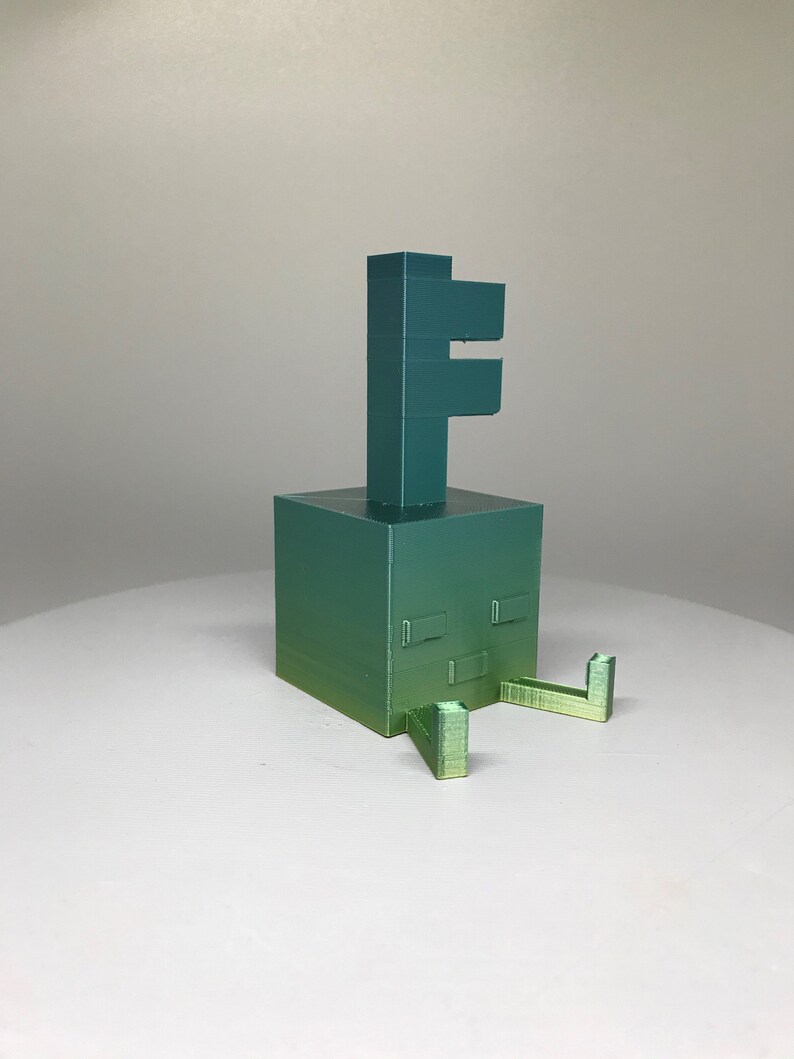 Minecraft Dungeons Sleeping Key Golem Statue 3D Printed 4