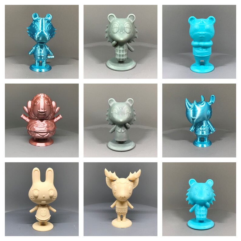 Selection 7 Animal Crossing New Horizon 3D Printed | Etsy