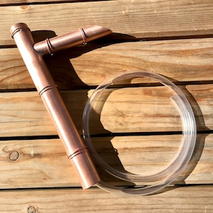 12" fonteinuitloop voor Japanse tuin - koperen watertuit
