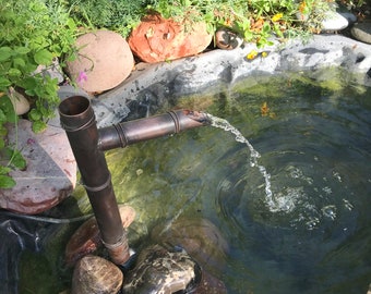 12" Japanese Garden Fountain- Copper Water Spout