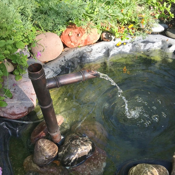 12" Japanese Garden Fountain- Copper Water Spout