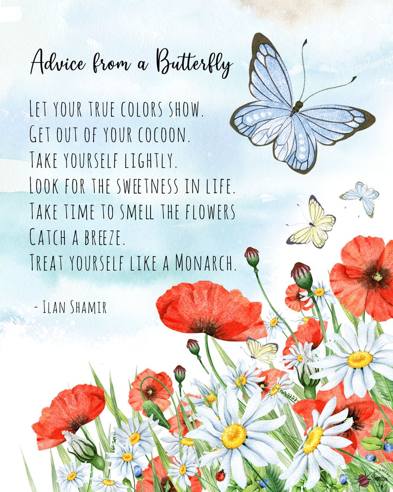Butterfly Quote Print: Inspirational Wall Art (digital Download) - Etsy