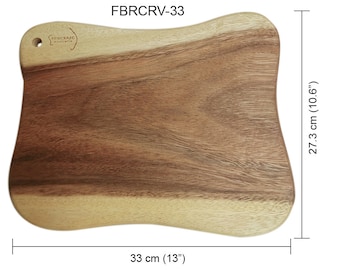 100% Massivholz Butcher Block / extra großes und dickes nachhaltiges Schneidebrett zum Servieren von Käsebrett