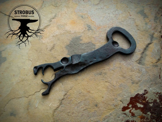 hound cap lifter bar Hand forged Viking beast bottle opener