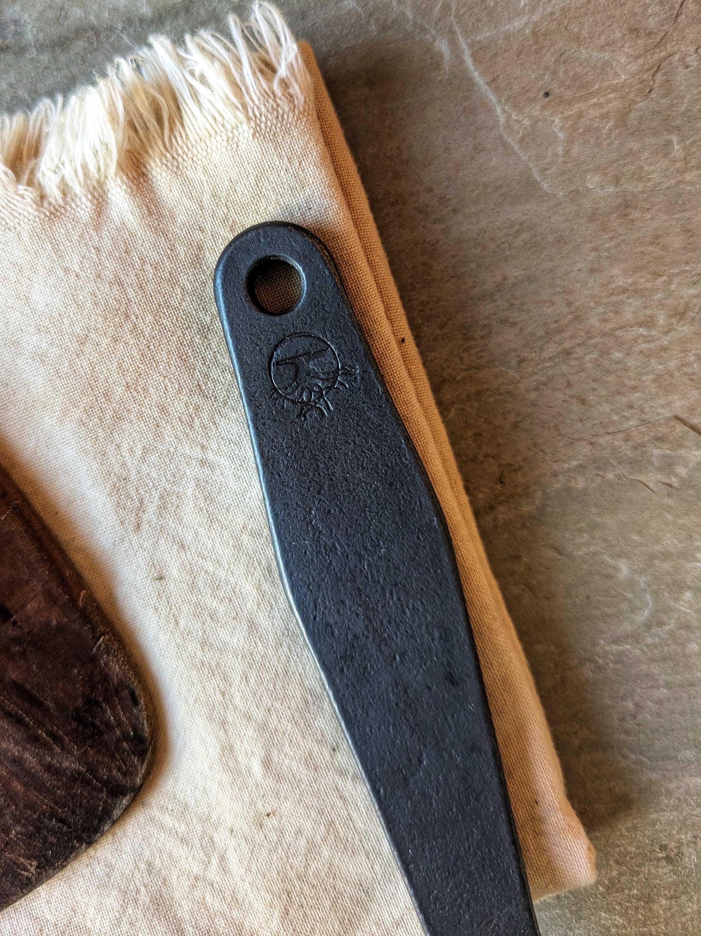 Hand-forged Stainless Steel Ladle – Copper Rivets | Strobus Forge - Etsy