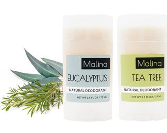 Geschenkset | Natürliches Deodorant | FÜR IHN | Eukalyptus | Teebaum | Natürliche Hautpflege | Handarbeit | Grüne Schönheit