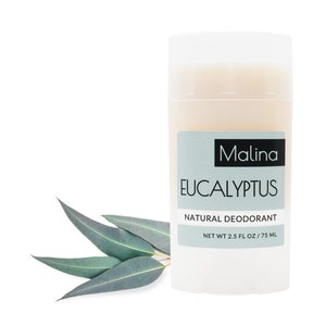 Organic Natural Deodorant | EUCALYPTUS | Pure Essential Oil | Aluminum-Free | No Fragrance | No Corn Starch | Cruelty-Free | Green Beauty