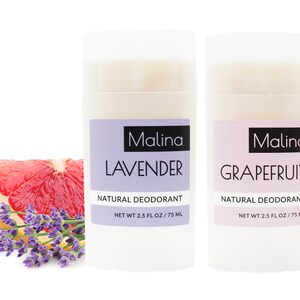 Gift Set | Organic Natural Deodorant | FOR HER | Lavender | Grapefruit |  Natural Skincare | Handmade | Green Beauty