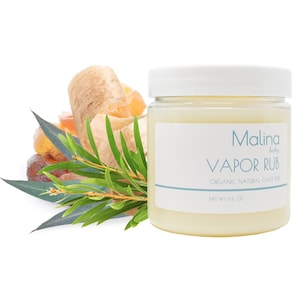 Organic Natural Chest Rub | BABY VAPOR RUB | Congestion Relief | Sinus Relief | Breath Easy | Handmade | No Preservatives