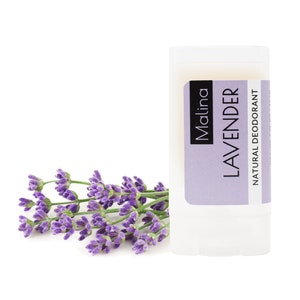 Organic Natural Deodorant | LAVENDER | Pure Essential Oil | Aluminum-Free | No Fragrance | No Corn Starch | Cruelty-Free | Green Beauty