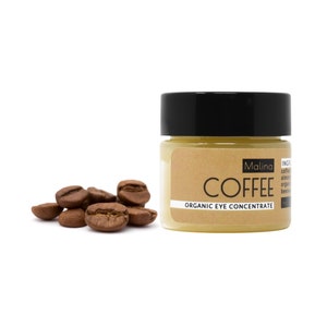 Organic Eye Concentrate | COFFEE | Revitalizing | Reduce Puffiness & Dark Circles | Caffeine | Pure Essential Oil | No Fragrance | Handmade