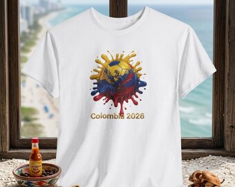 Colombia Flag & Andean Condor T-Shirt |Cafeteros Pride Graphic Tee | Football Fan Gift