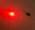 Red battery LED, Small battery house CR2032, Battery lighting for personal projects, Small battery holder, DIY red light color, Battery Lamp product logo