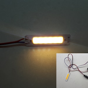 Warm white LED 2W USB 5V, DIY lighting, Led Cob, Strong Led light, led lamp, Lighting signs, Cold white lighting, switch on off, 1m cable