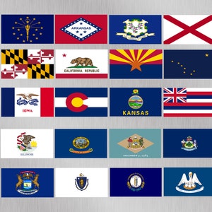 Set of 50 magnets states of the United States, Fridge magnets, United States travel souvenir magnets, Travel magnets, Magnets USA trip