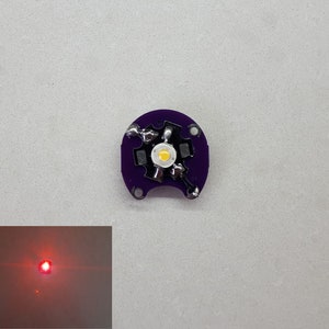 LED Red button, Miniature light, Powered by CR2032 batteries, Party lighting, lighting Princess, lighting Red, Small LED personal project
