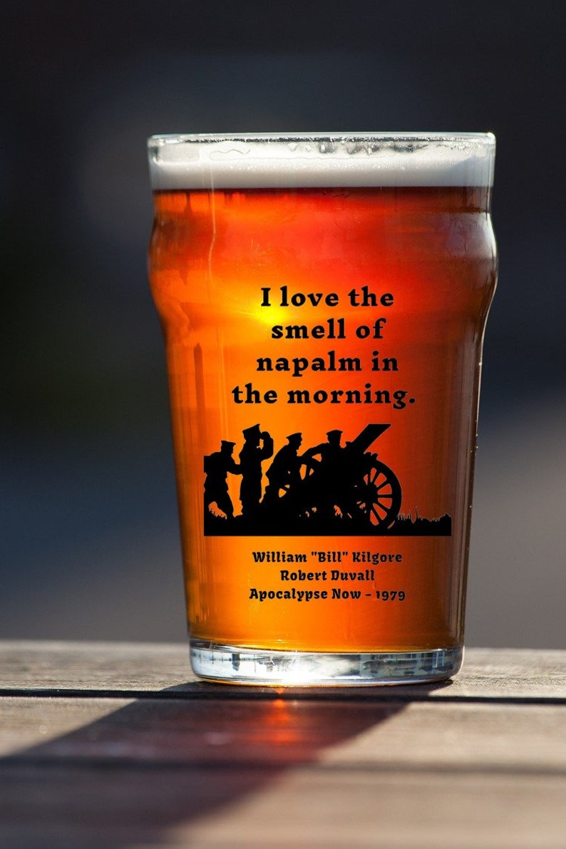 Quote movie I love the smell of napalm in the morning movie | Etsy
