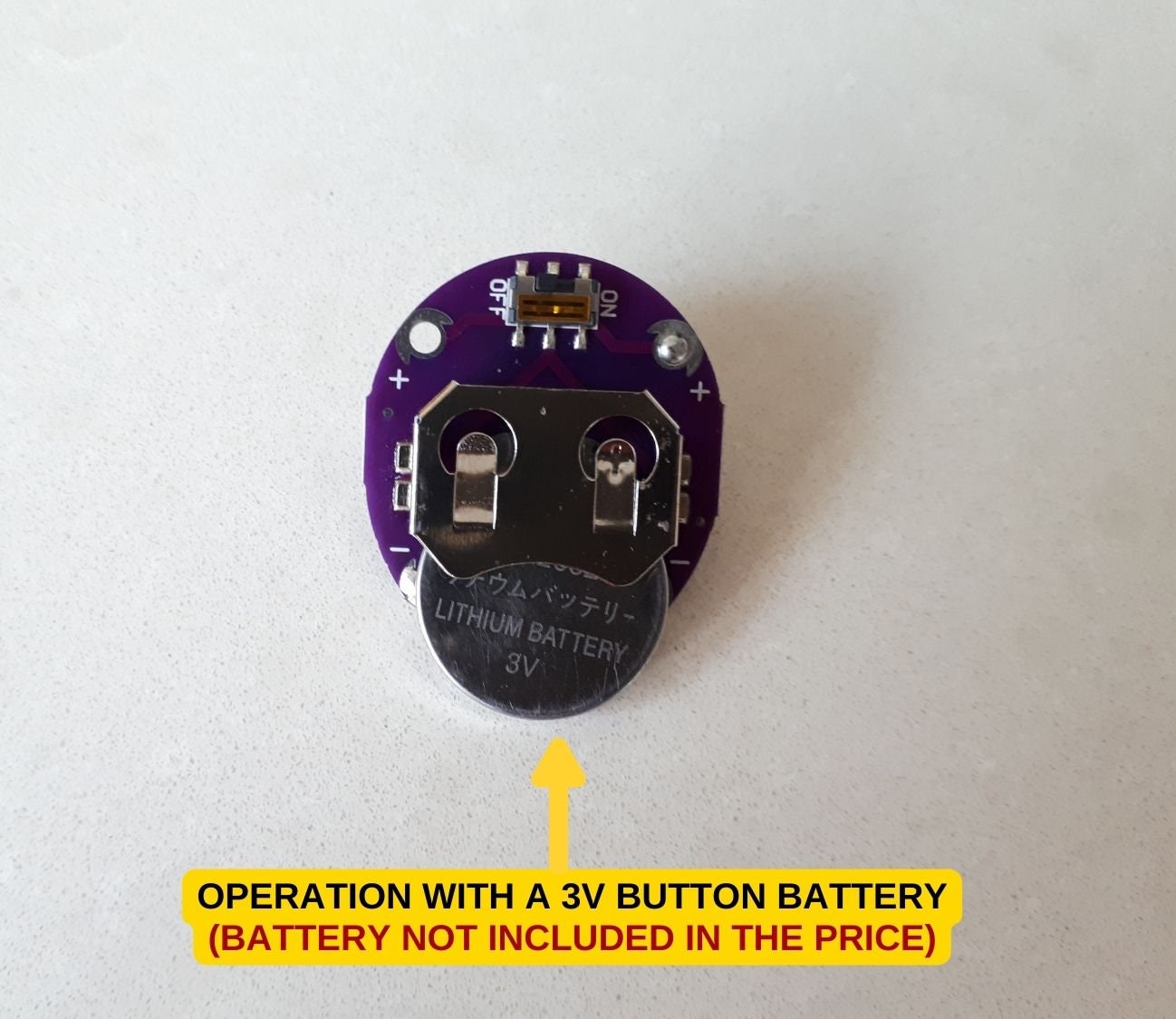 LED Blue Button, Miniature Light, Powered by CR2032 Batteries, Party ...