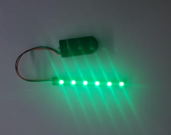 Green LED strip Battery operation CR2032, LED shelving, lighting cabinets, lighting rooms, LED furniture, led strip for lighting project