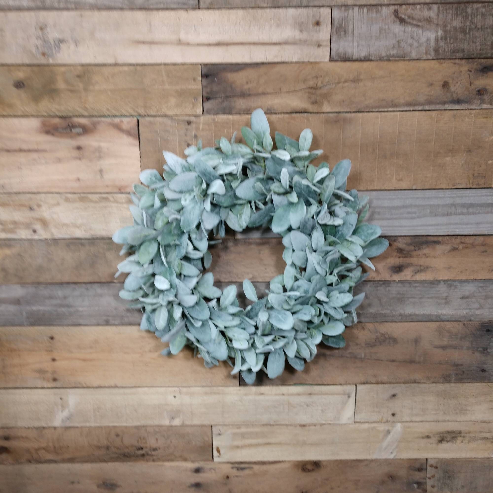 Lambs Ear Wreath Everyday Wreath Farmhouse Wreath Etsy Ireland