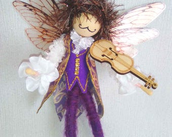 Muñeca artística articulada única hecha a mano: Hada Merri Minstrelwing