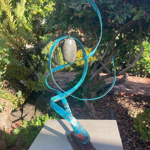 Metal Sculpture Indoor Etsy