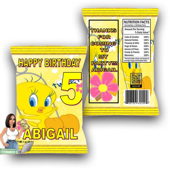 Custom Chip Bags Chip Bag Favors Filled Chip Bags Any Etsy