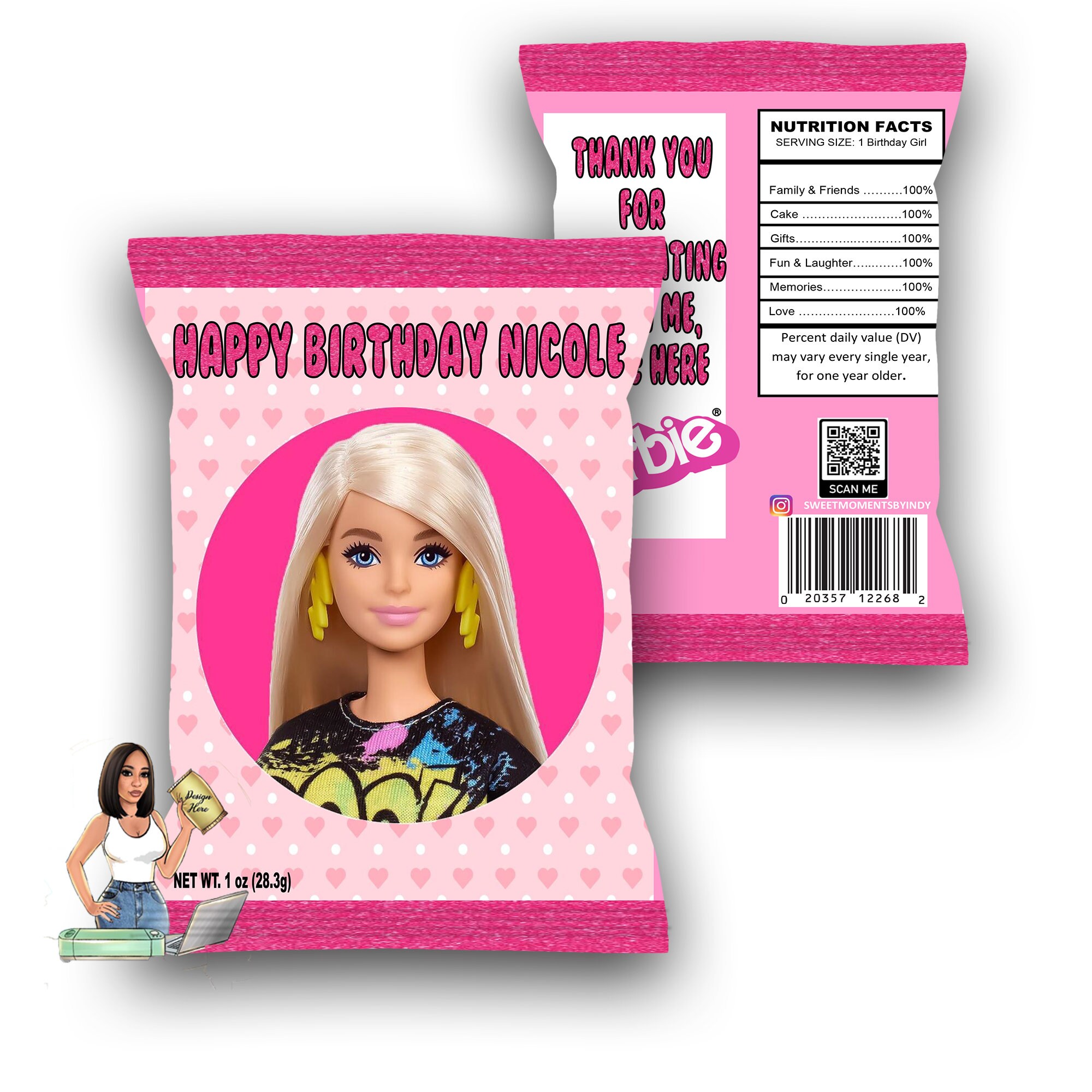 Custom Chip Bags Chip Bag Favors Filled Chip Bags Any Etsy