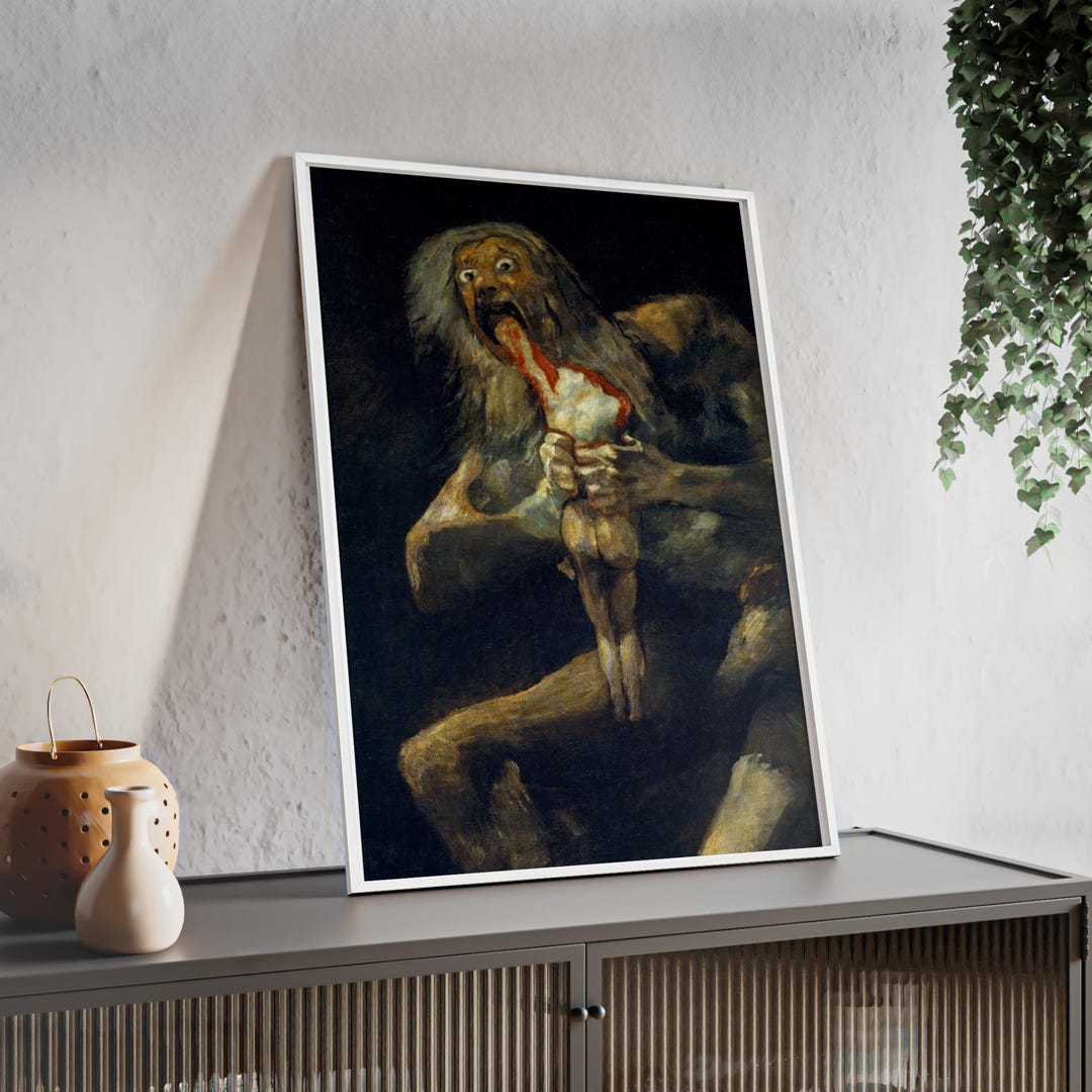 Goya Saturn Devouring His Son Framed Art Print - Etsy