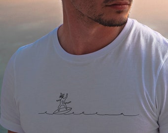 Surf Cat | Surf Tshirt | Surfing | Moonline x L. Constantine