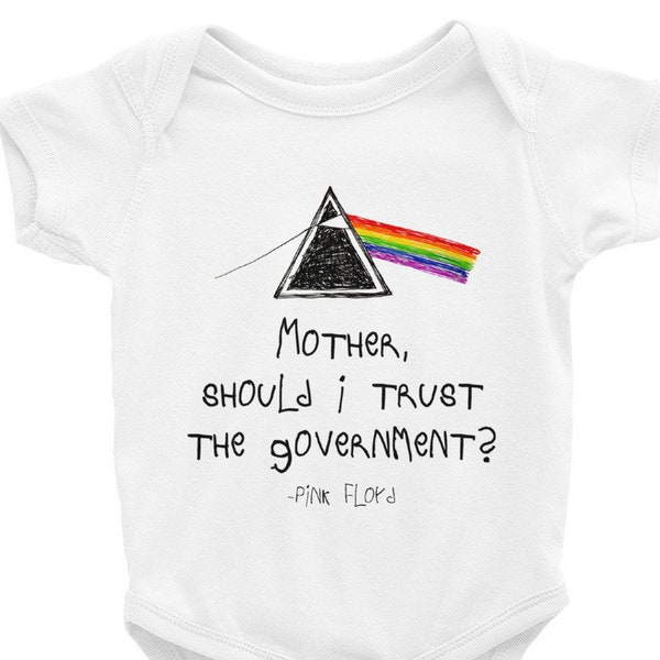 Baby Pink Floyd | Mother Should I Trust The Government? | Baby bodysuit