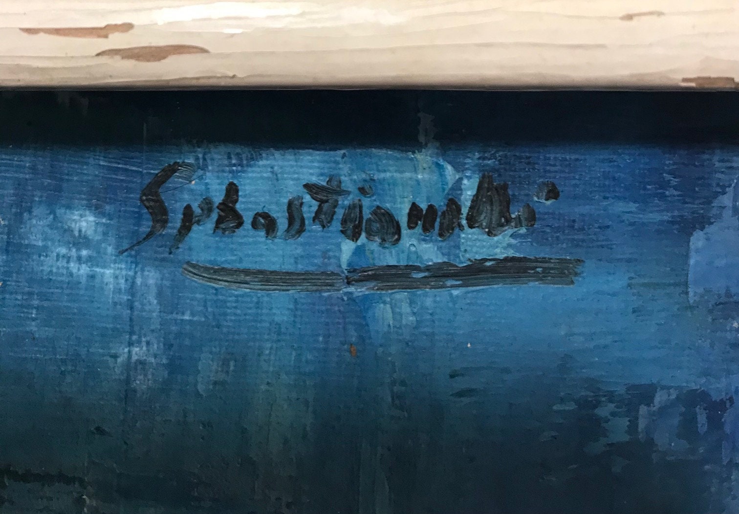 60s Blue Nude Painting Go-go Dancer Mid Century Vintage - Etsy