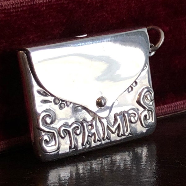 Antique Sterling Silver Stamp Case