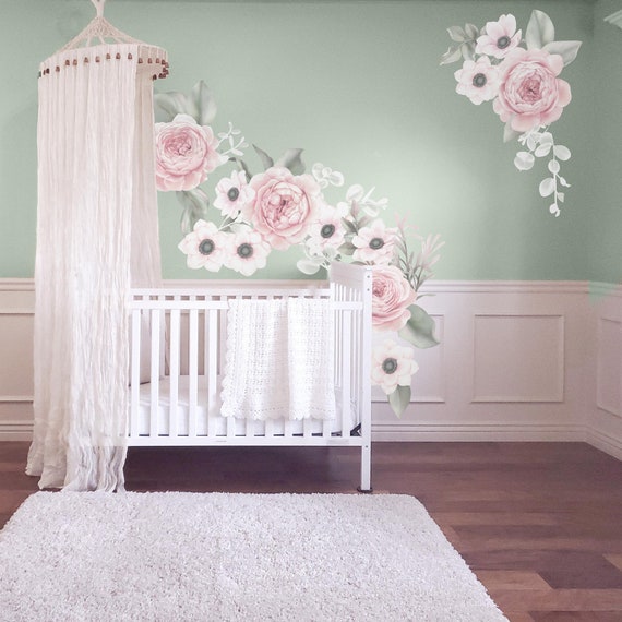 floral wall decals for nursery