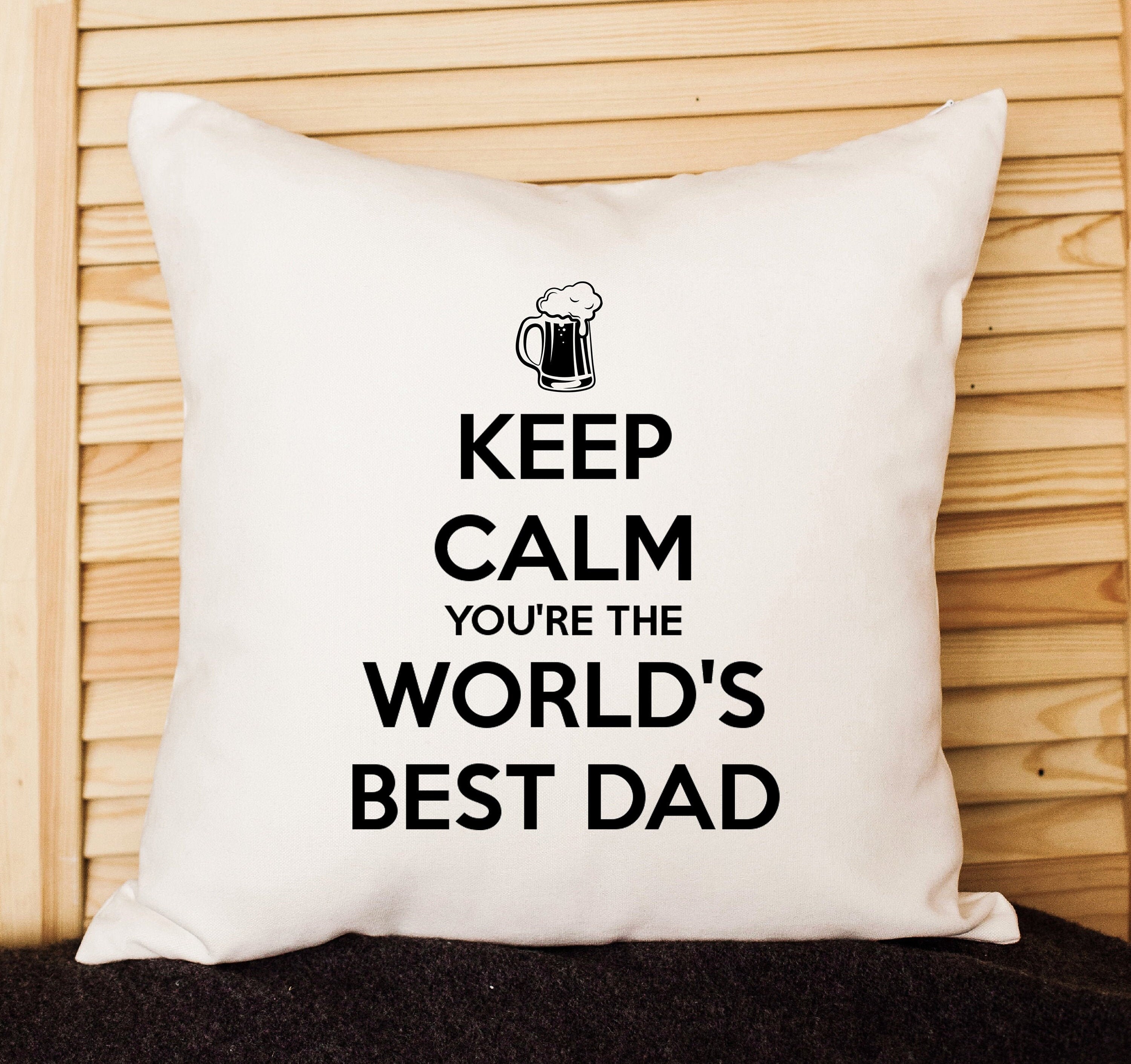 Best Dad pillowcase Father's Day pillow cover Beer throw Etsy