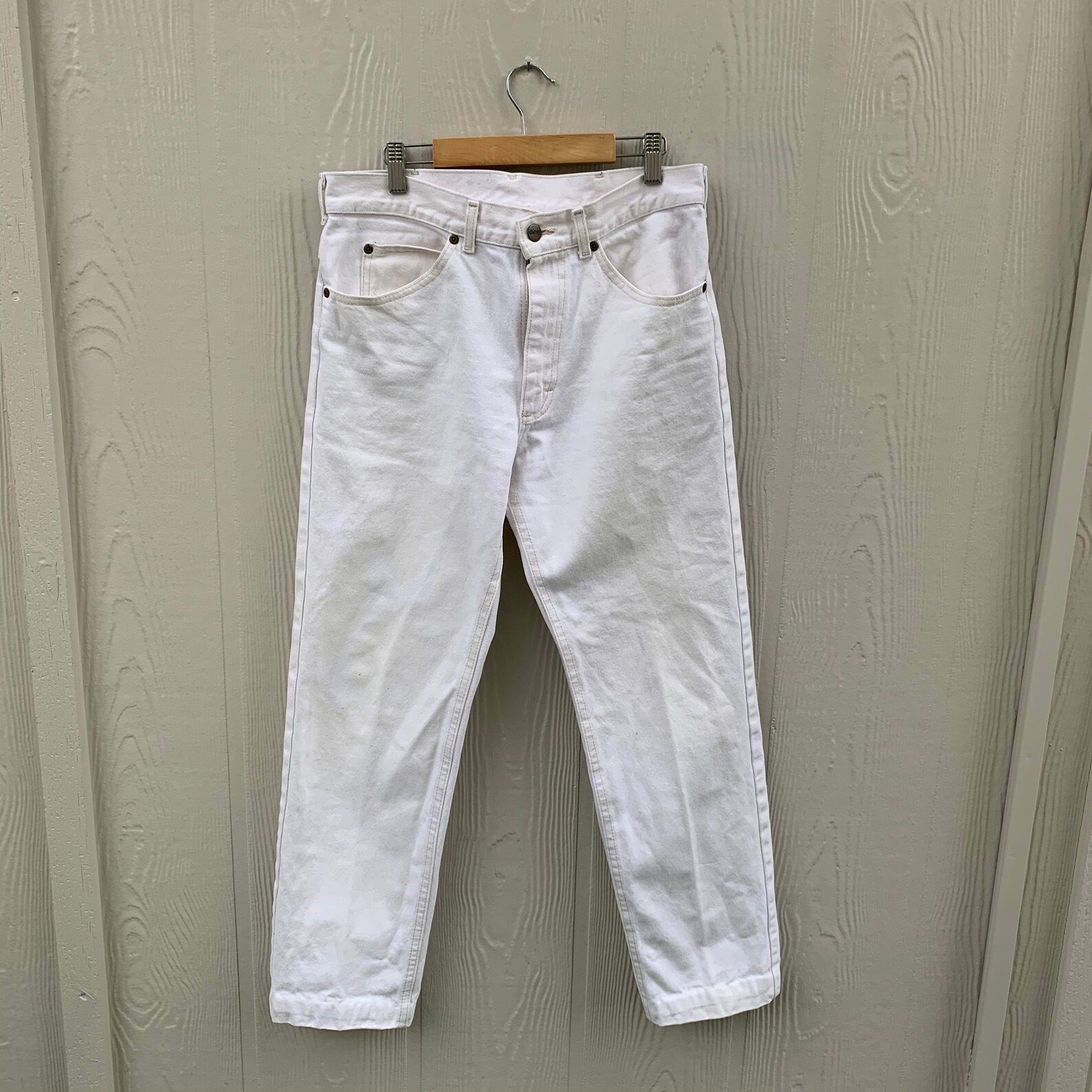 VINTAGE WHITE JEANS Etsy