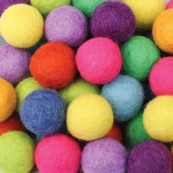 felt wool balls
