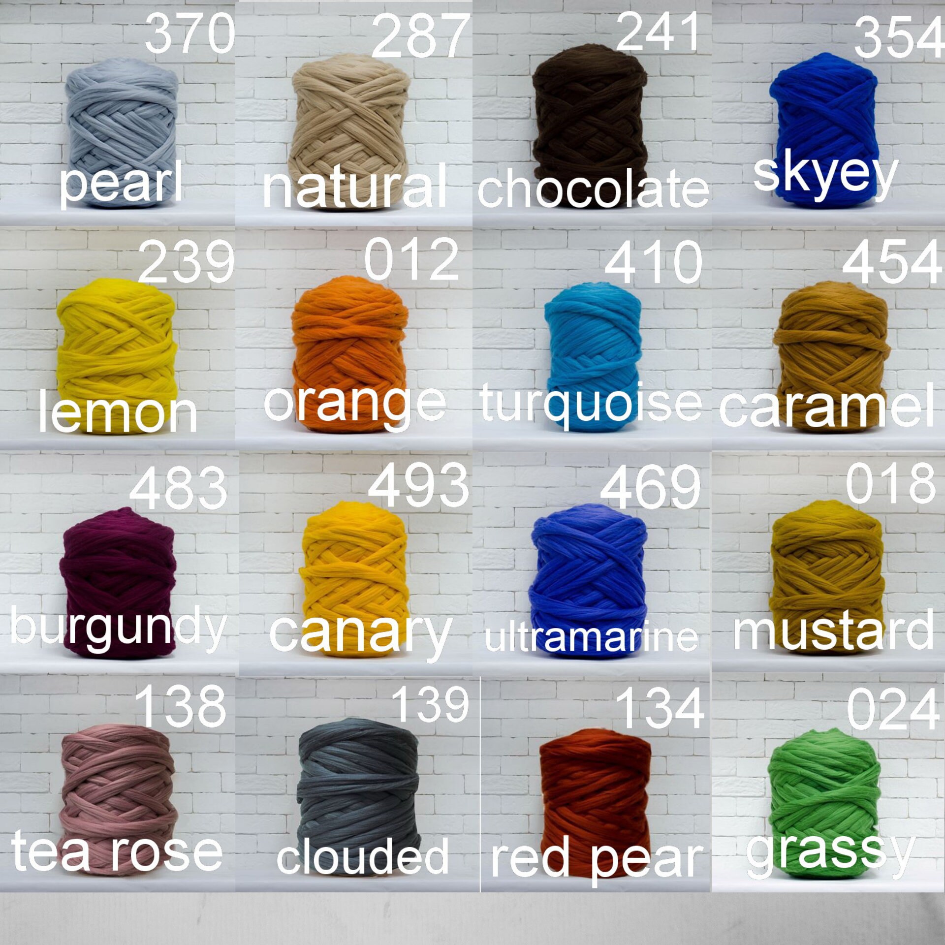Arm knitting yarn wool roving bulk Chunky Knit Yarn Giant Etsy