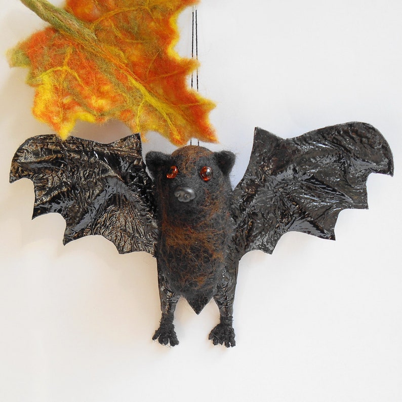 Needle Felted Realistic Bat Vampire Bat Gothic Gift Ideas Etsy