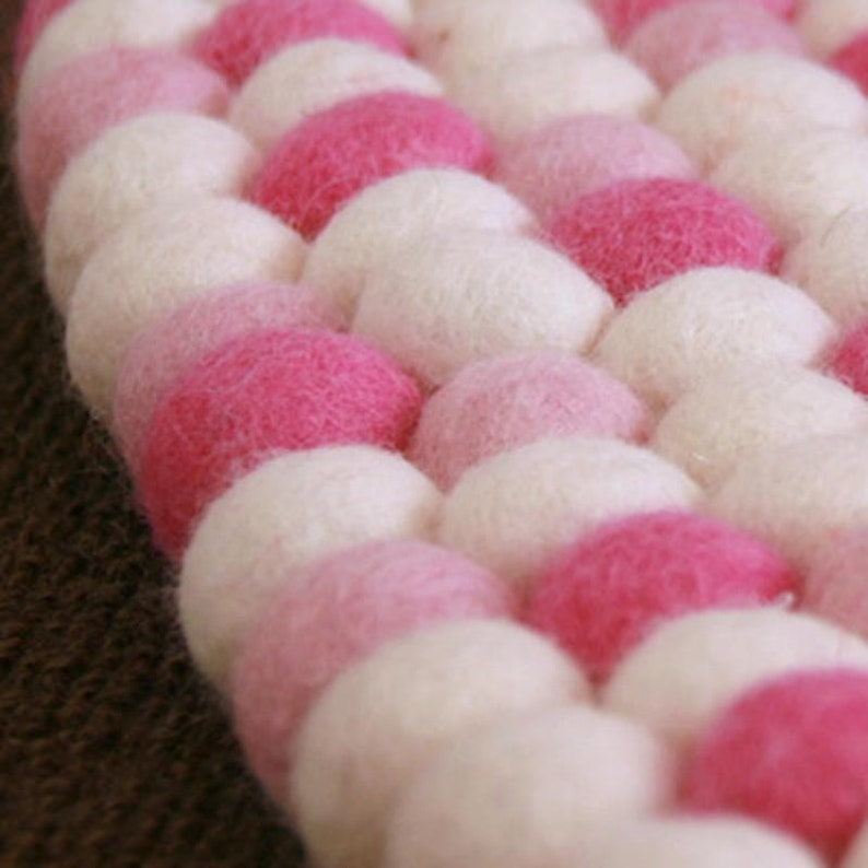 Felt Balls Handmade Felt Balls craft supplies felt beads Nursery decor Wool Felt Balls Felted Balls Pom Poms 2 cm Felt Ball Garland
