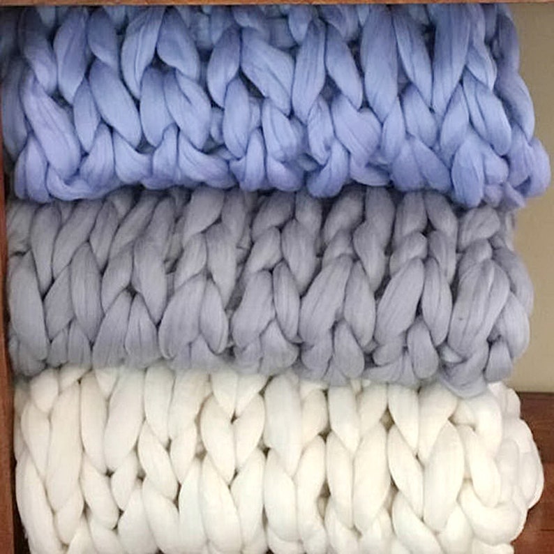 Luxury Chunky knit throw Chunky Knit Blanket Giant knit Etsy